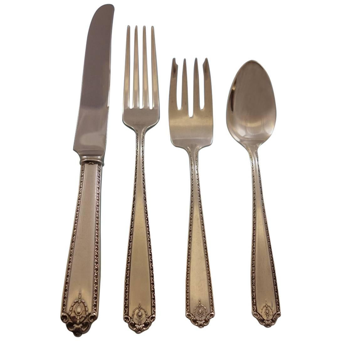 Lady Hilton by Westmorland Sterling Silver Flatware Set for 12 Service 52 Pieces For Sale