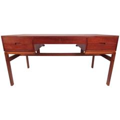 Vintage Scandinavian Modern Partner's Desk 10
