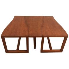 Mid-Century Modern Three Part Mahogany Coffee Table