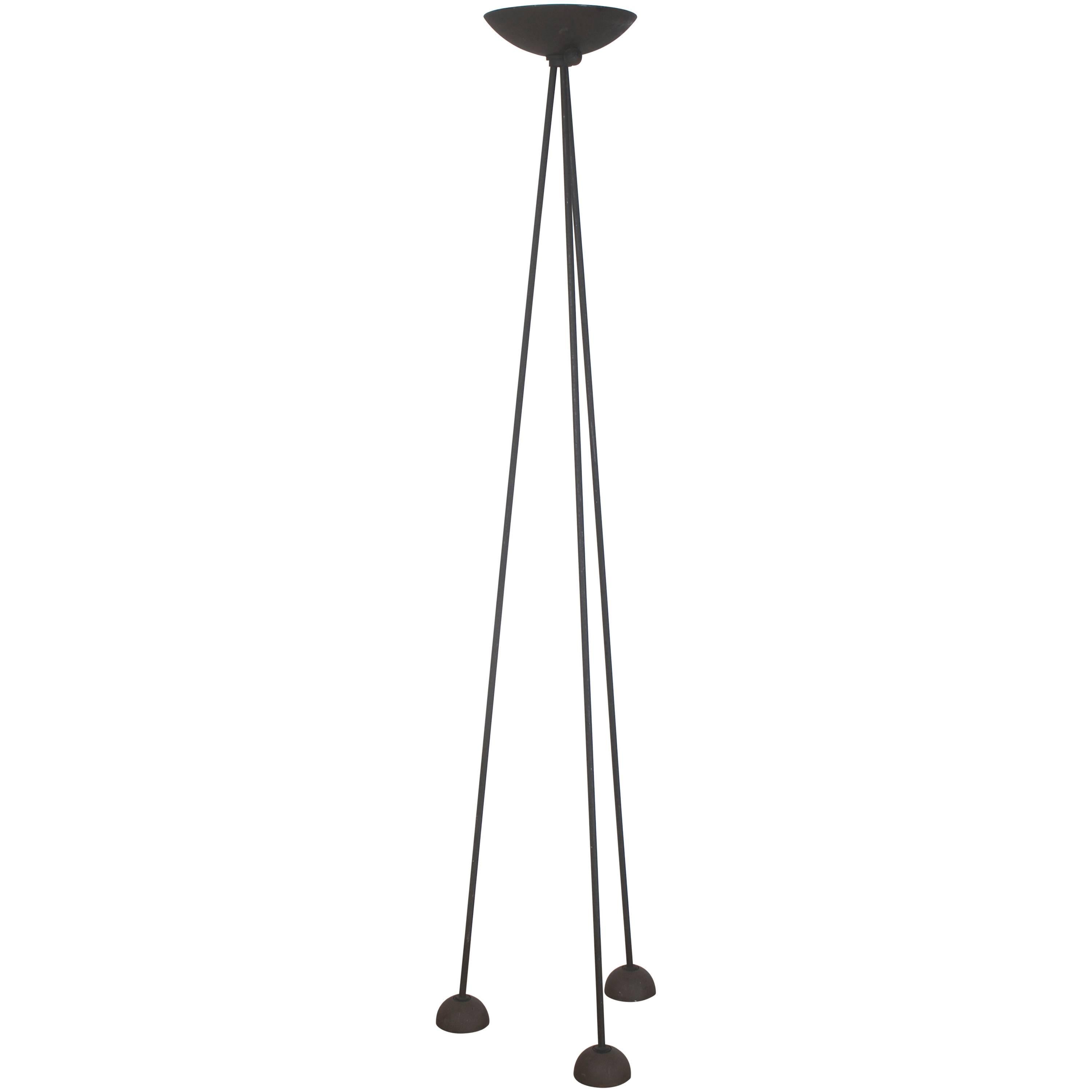 Koch & Lowy Black Steel Tripod Floor Lamp
