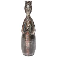 Mid-Century Italian Glazed Ceramic Studio Gambone Style Vessel/Sculpture 2