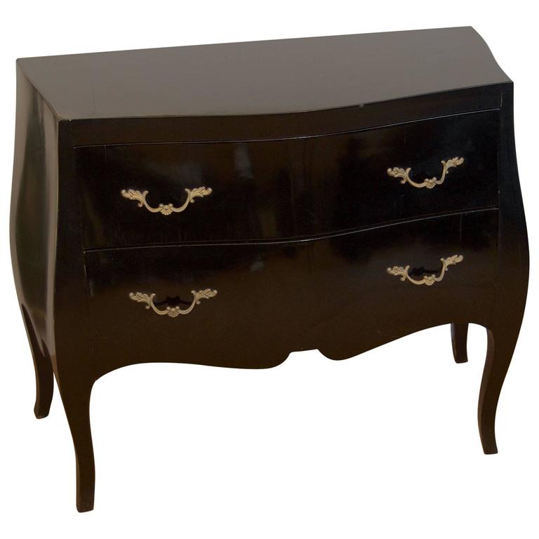 Modern Black Gloss Lacquer Chest Usa 1940s For At 1stdibs Black Lacquer é Chest