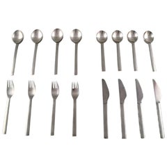 Georg Jensen Stainless Steel "New York", Complete Set for Four People