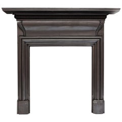 Burnished Cast-Iron Fireplace Mantel.