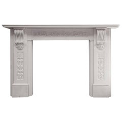 English Stone Corbel Fireplace Mantelpiece