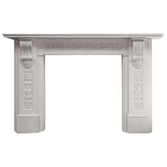 English Marble Corbel Fireplace Mantel 4