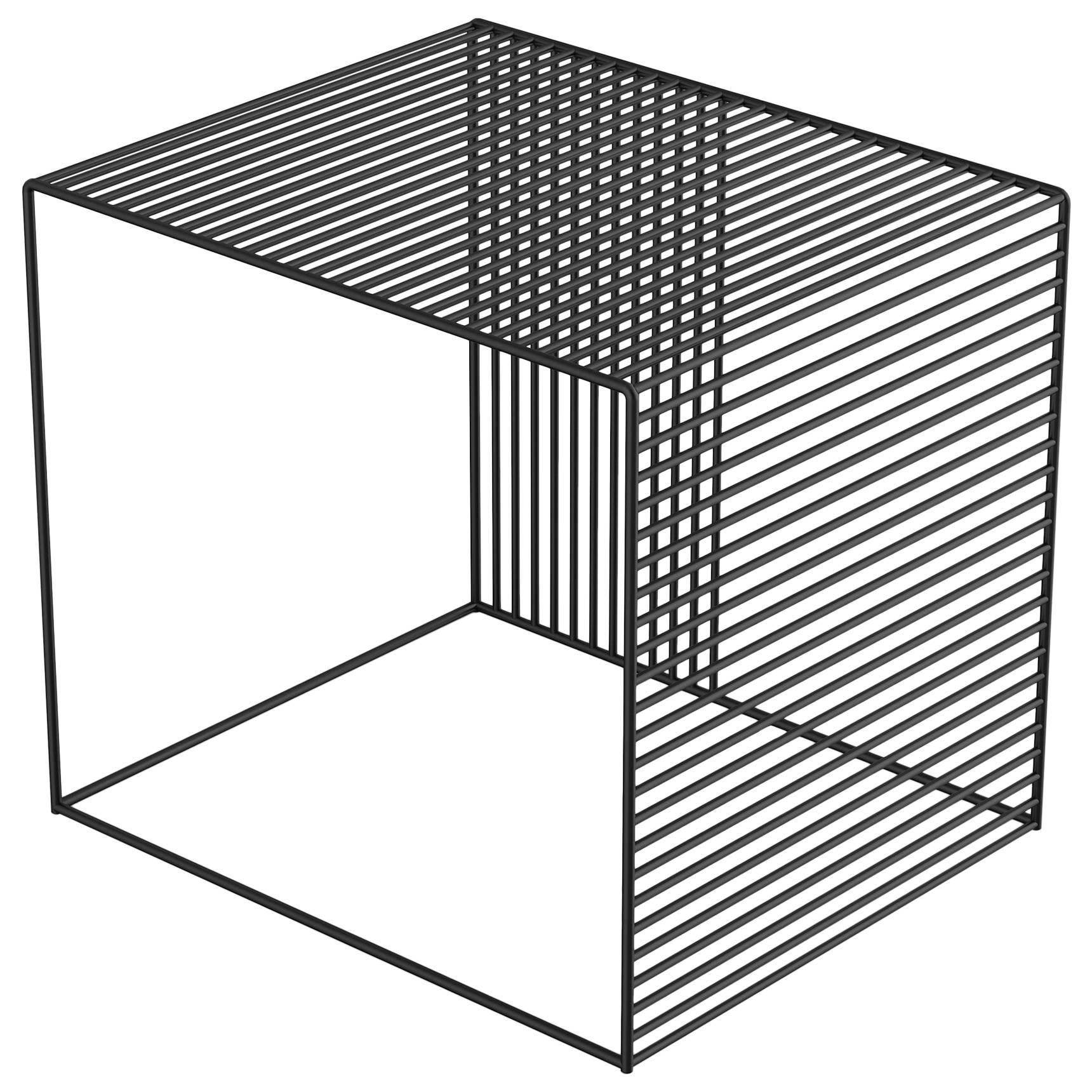 Wire Side Table, Powder Coated For Sale