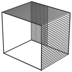 Wire Side Table, Powder Coated