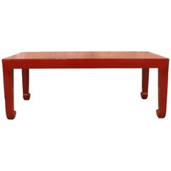 Fine Red Lacquer Low Table