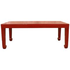 Fine Red Lacquer Low Table 6