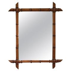 20th Century French Bambo Mirror