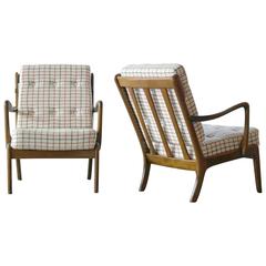 Ole Wanscher 1950s Easy Chairs Model FD/124 for France and Daverkosen