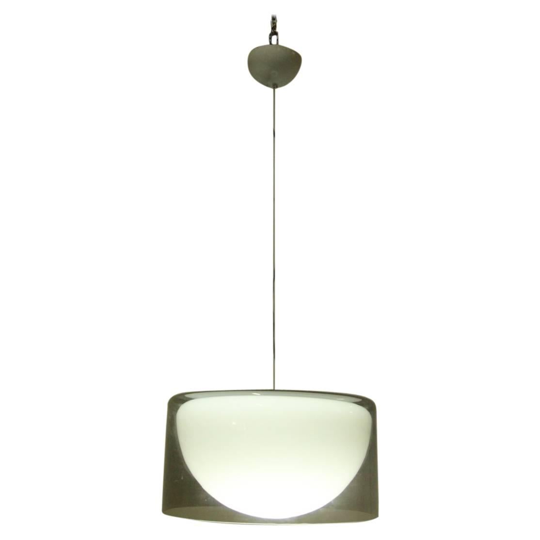 Ceiling Lamp Lumenform Toso Design 1960 Murano Art Glass Chandeliers Pendant For Sale