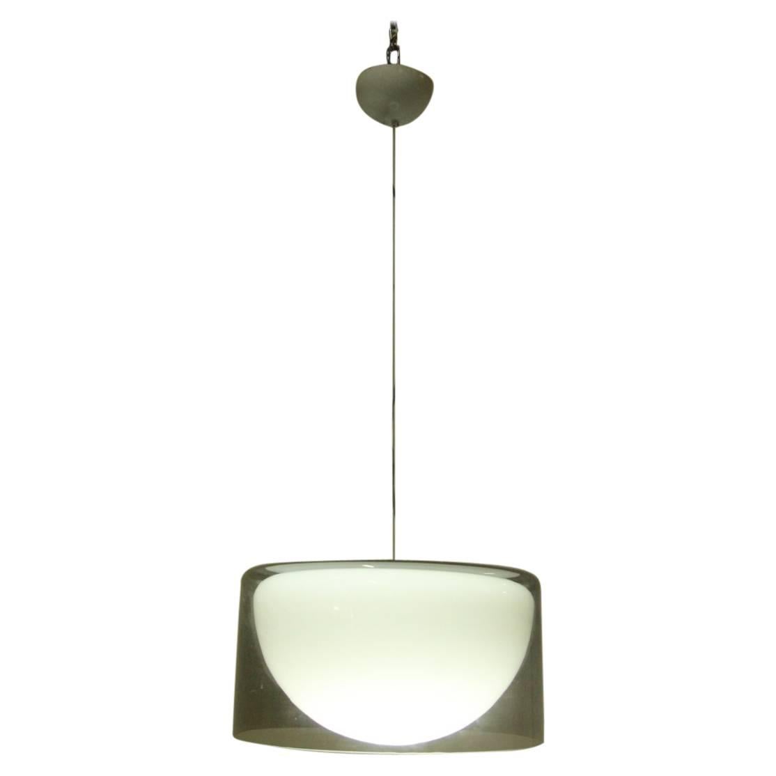 Lampada da soffitto Lumenform Toso Design 1960 Lampadari in vetro artistico di Murano a sospensione in vendita