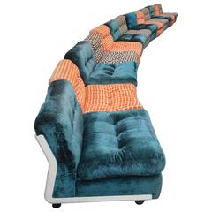 Large Sofa with 13 Armchairs B&B Italy Mario Bellini Multicolor 3