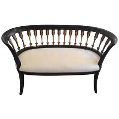 Ultra Chic French Moderne Settee Loveseat Bench