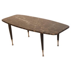 Table Coffee Mid-Century Italian Design Portoro Marble