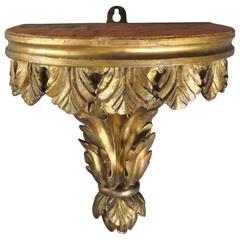 Late 18th Century Carved Giltwood Wall Bracket