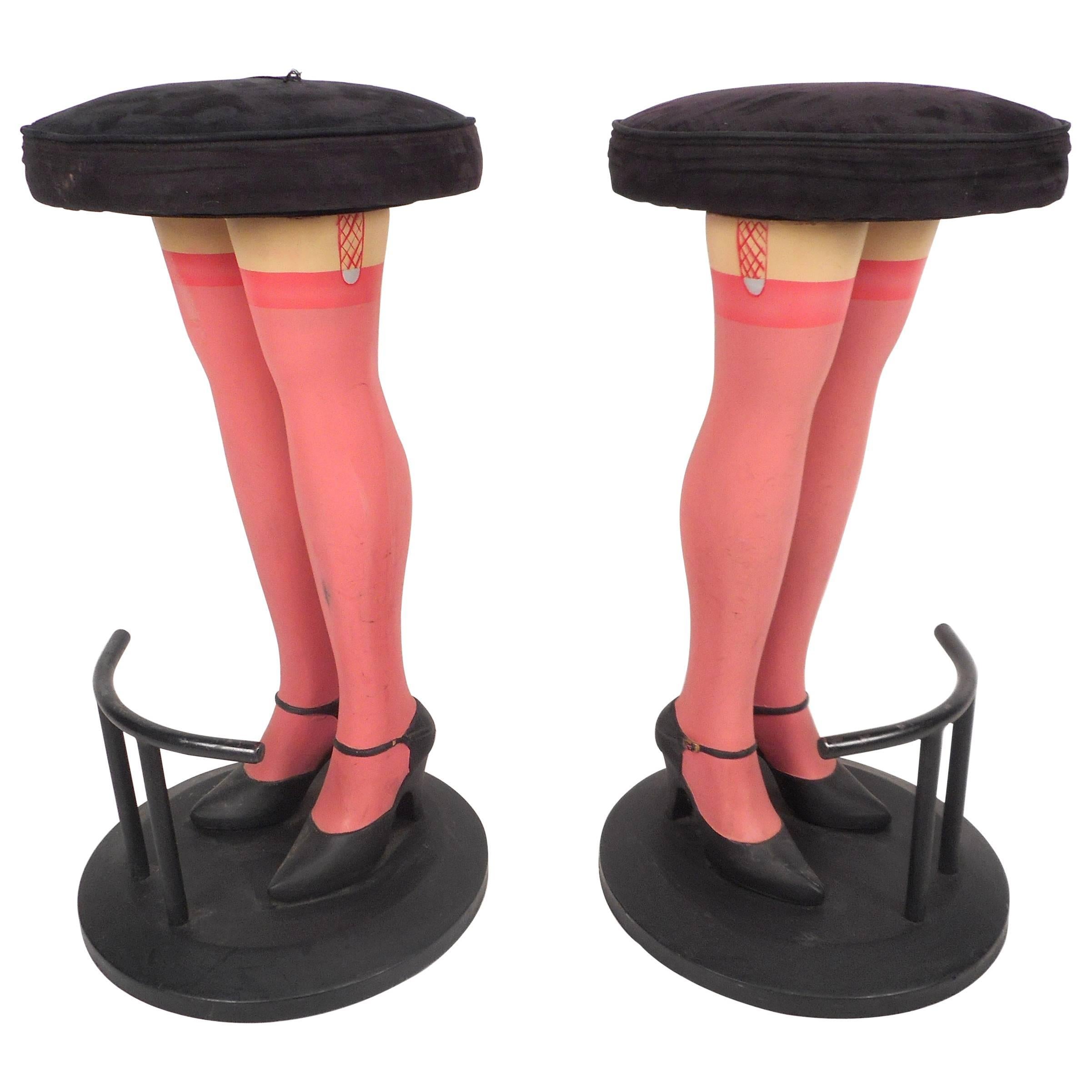 Unique Contemporary Modern "Legs" Bar Stools