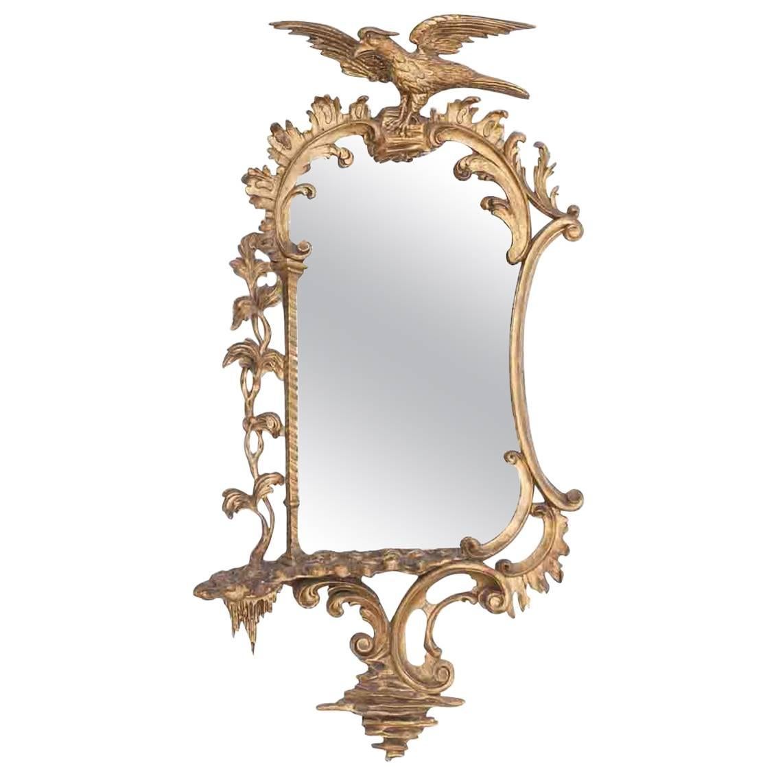 18th Century Carved Giltwood Mirror For Sale