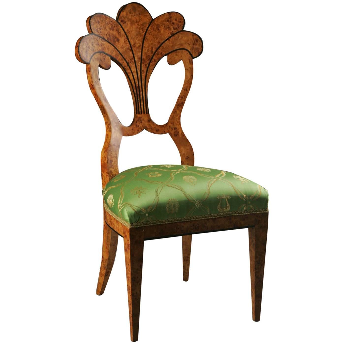 20th Century Vienna Biedermeier Style Fan-Formed Chair