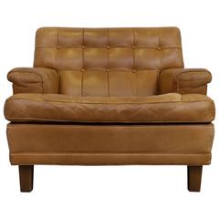 Arne Norell Buffalo Leather Easy Chair, 1960s 9