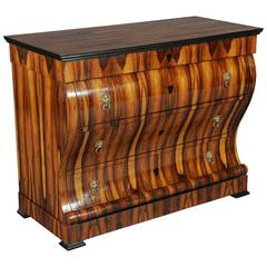 20th Century Biedermeier Style Palisander Spruce Commode