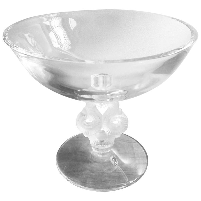 Sevres Crystal Bowl, Signed, Fran For Sale at 1stdibs