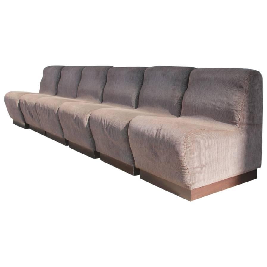 Modulares minimalistisches Sofa im italienischen Design, 1970er Jahre