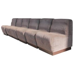 Modular Minimal Sofa Italian Design 1970s