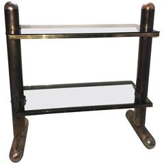 Two Tiers Console or Table by Belgo Chrome, Belgium, 1970s