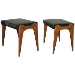 Pair of Stools Italian Mid-Century Design 3