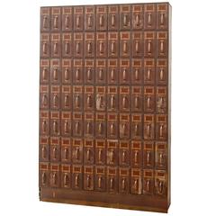 77-Drawer Filing Cabinet, circa 1920s 8