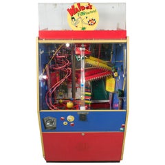 Retro Mid-Century Modern Kinetic Gum Ball Machine "Waldo's Fun Factory"