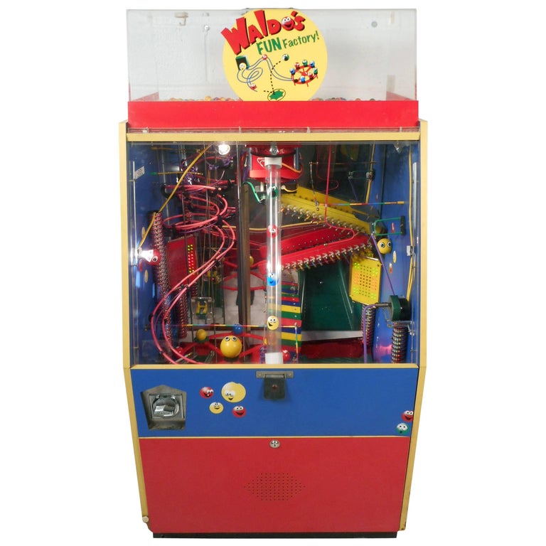 MidCentury Modern Gum Ball Machine "Waldo's Fun Factory" at