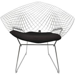 Harry Bertoia Polished Chrome "Diamond Chair" for Knoll International