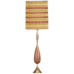 Tony Paul for Westwood Industries Table Lamp with Maria Kipp Shade, circa 1950