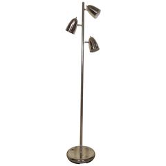Sleek Modern Three-Light Chrome Lamp 4