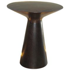 Hand-Hammered Copper Artisan Crafted Side Table