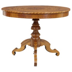 19th Century Inlaid Walnut Sorrento Occasional Table