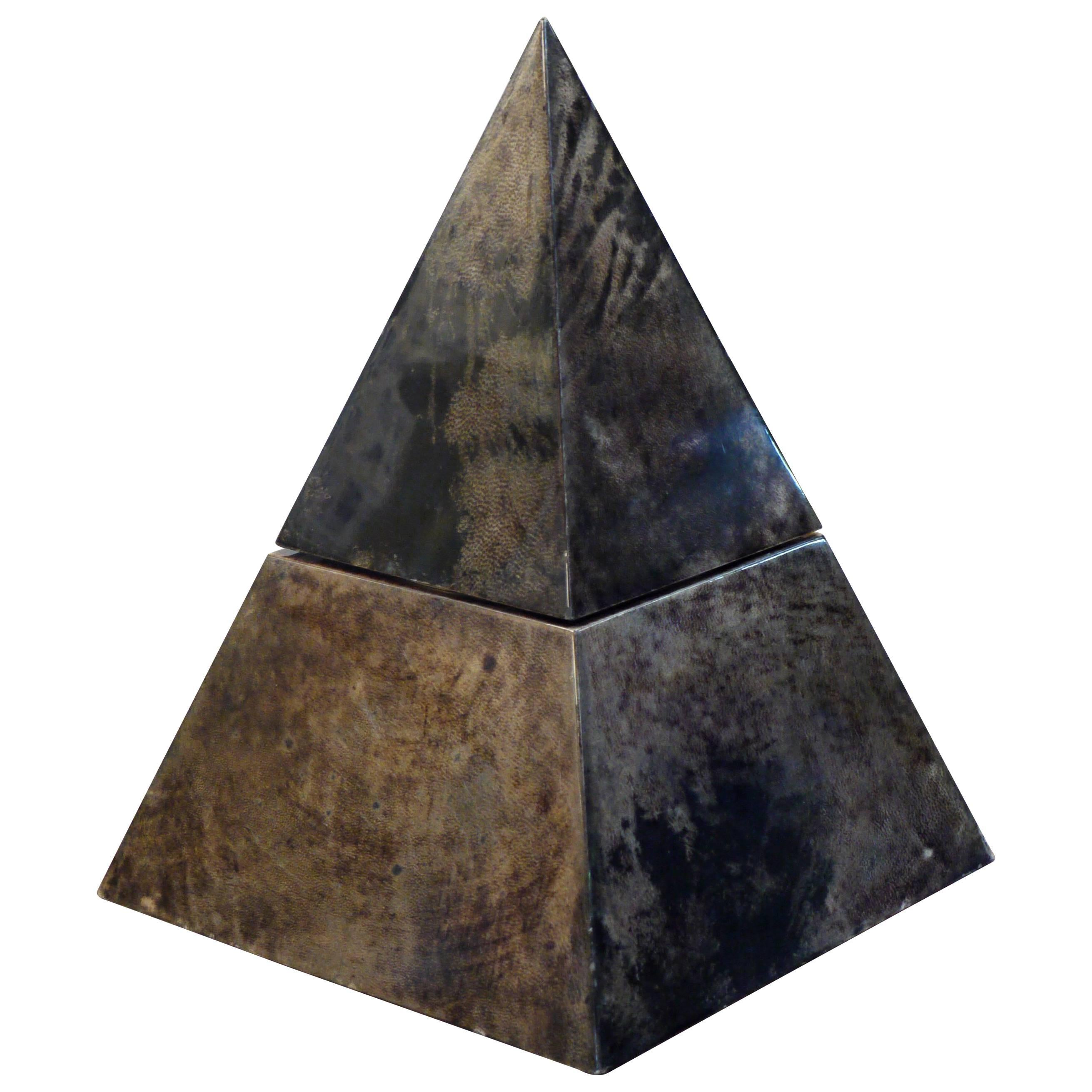 Rare Pyramid Ice Bucket by Aldo Tura