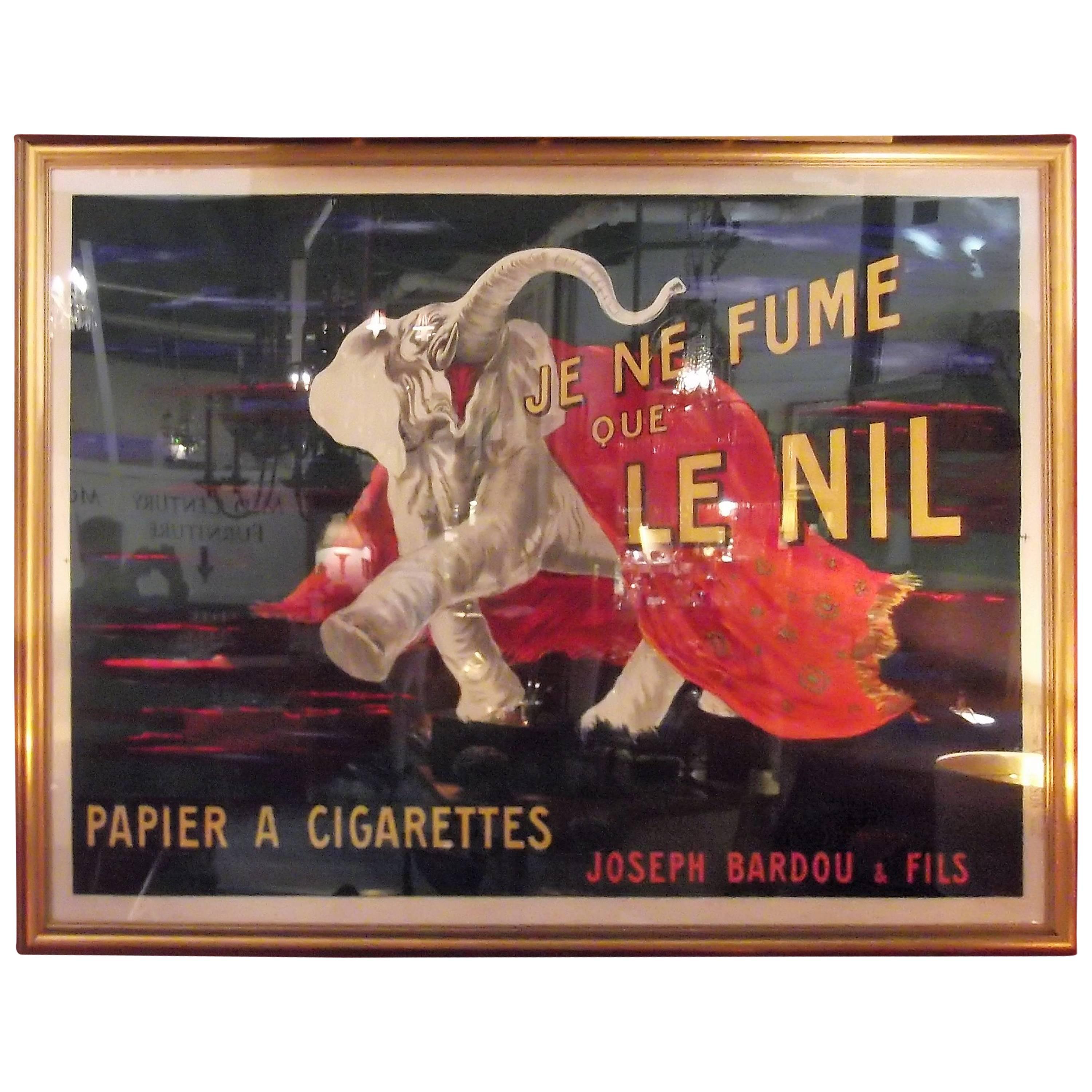 Je Ne Fume Que Le Nil-Original 1912 Elephant Cigarette French Poster