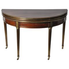 French Demilune Game Table 10