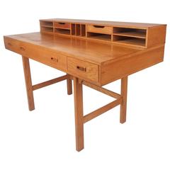 Mid-Century Modern Teak Flip-Top Desk by Jens Quistgaard