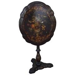 Victorian Papier-Mache Tilt-Top Table 3