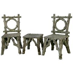 Three-Piece Faux Bois Set