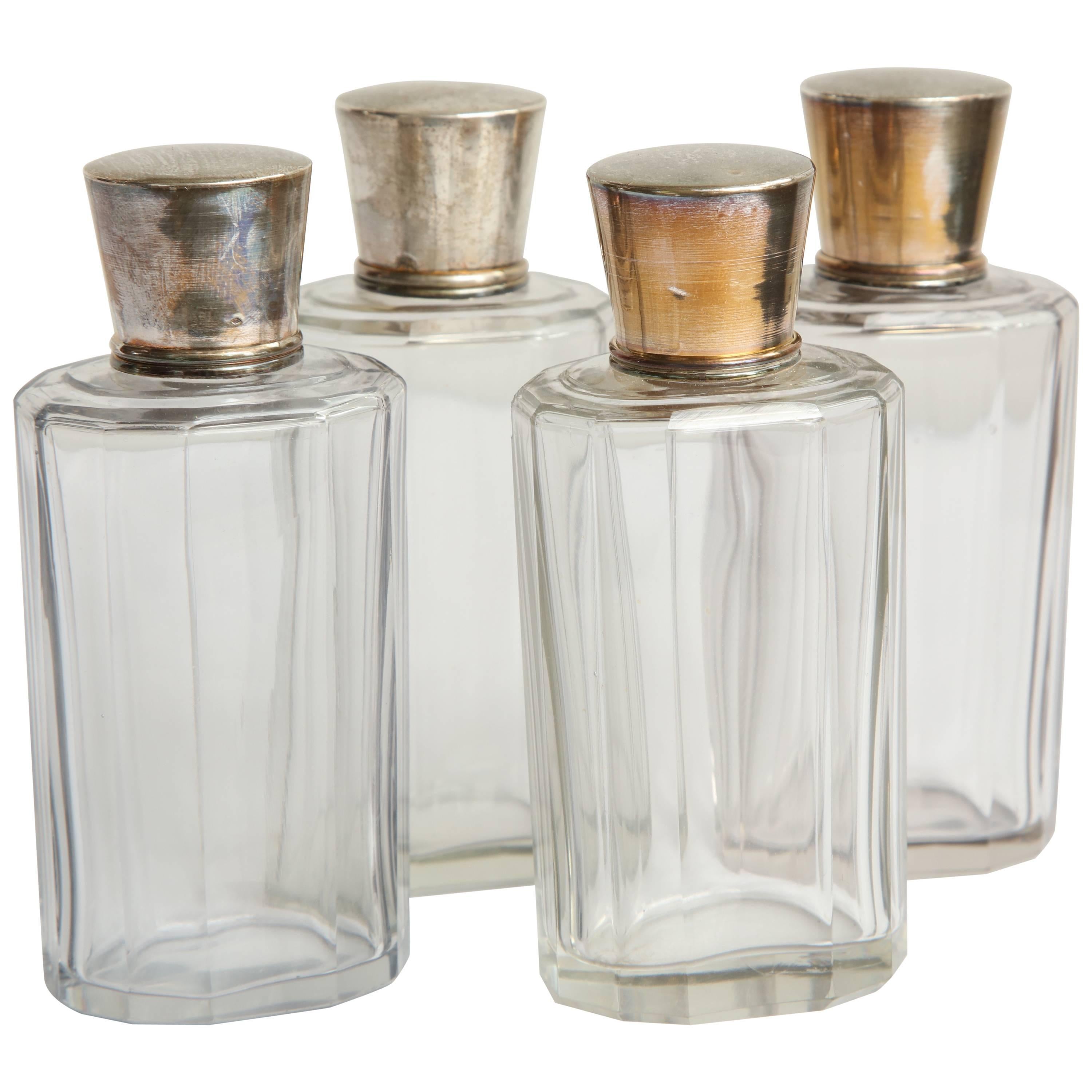 Set of Four Toiletry Bottles For Sale
