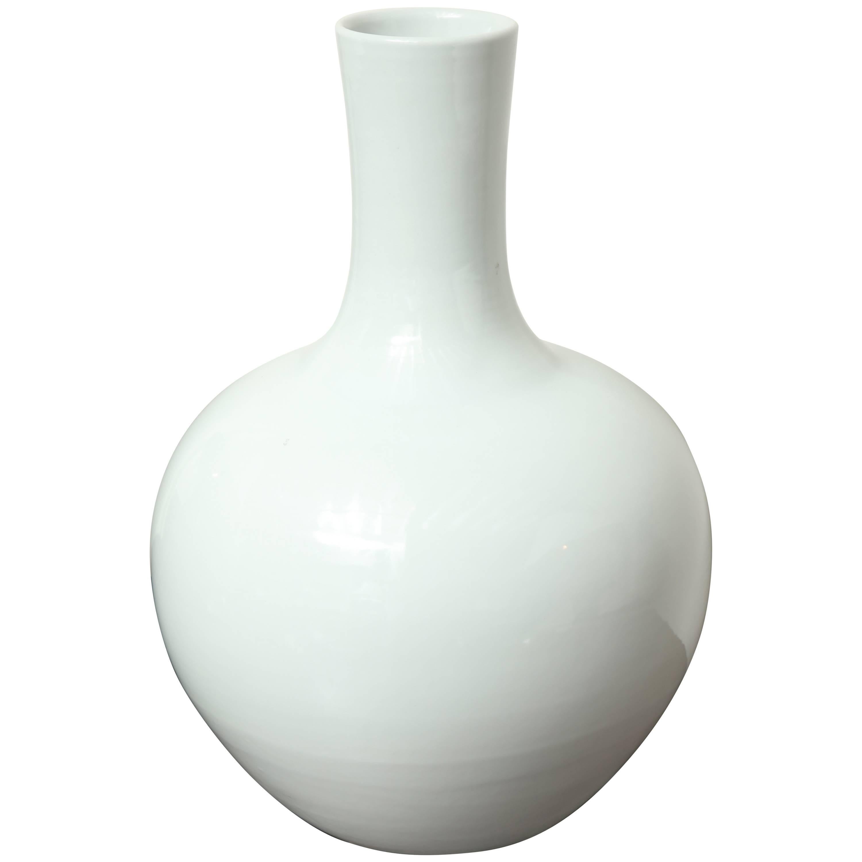 Contemporary White Ceramic Vase