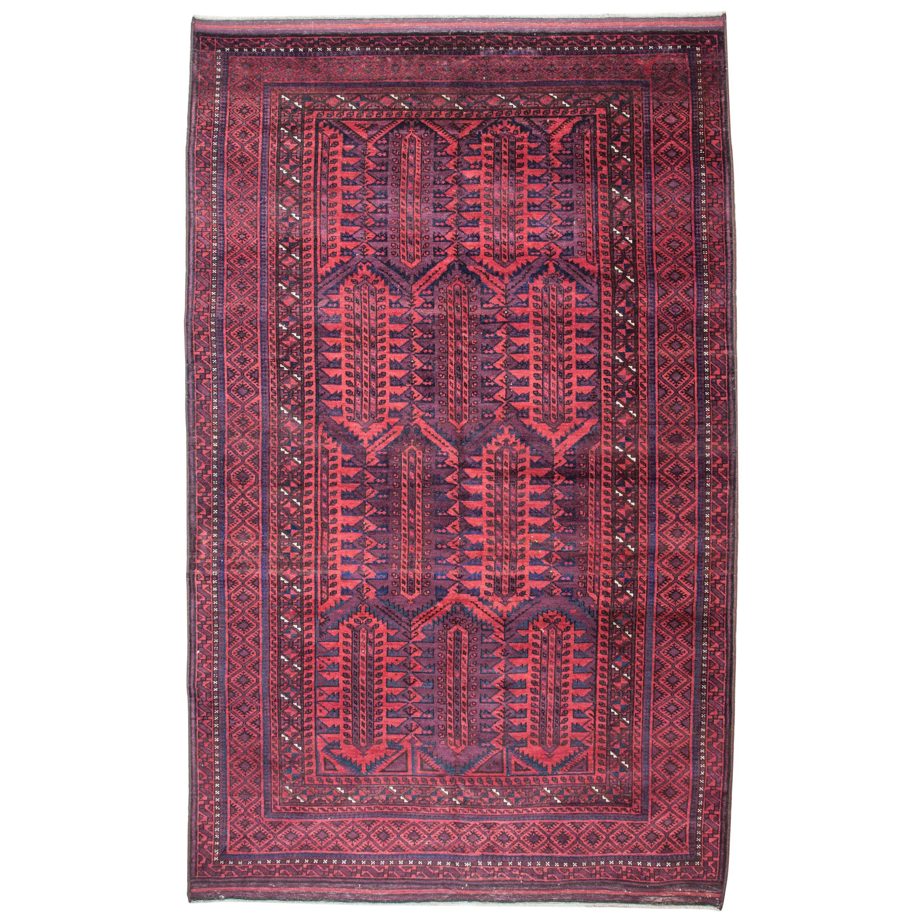 Early 20th Century Baluch Main Rug in Full Pile