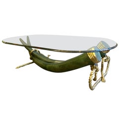 Large Bronze Tusk Coffee Table by Valenti